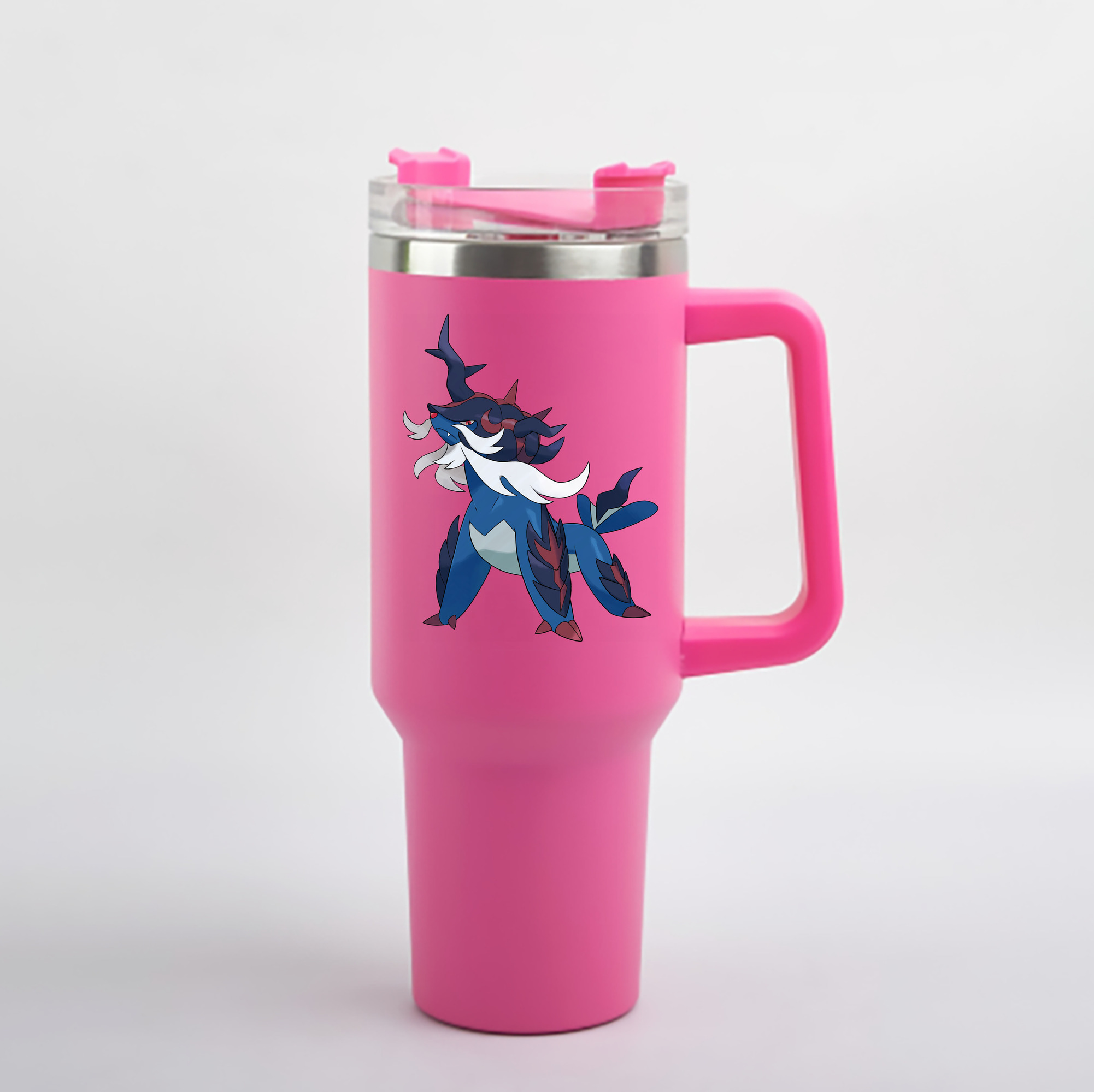 （画像用） ポケットモンスター Pokémon 1200mL車用タンブラー - クリスタルステッカー（プラスチックストロー付き）